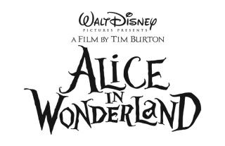 Alice in Wonderland logo Tim Burton