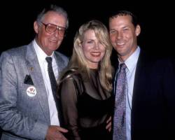 Basinger's Father, Kim Basinger and Brother during "Batman" Los Angeles Premiere at Mann Village theater in Westwood, California, United States. (Photo by Ron Galella/Ron Galella Collection via Getty Images)