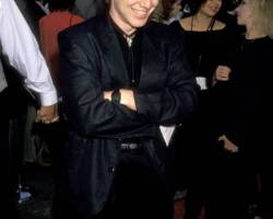 Danny Elfman during "Batman" Los Angeles Premiere at Mann Village theater in Westwood, California, United States. (Photo by Ron Galella/Ron Galella Collection via Getty Images)