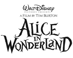 Alice in Wonderland logo Tim Burton