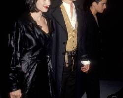 WESTWOOD,CA - DECEMBER 6:   Actress Winona Ryder and actor Johnny Depp attend the "Edward Scissorhands" Westwood Premiere on December 6, 1990 at Avco Center Cinemas in Westwood, California. (photo by Ron Galella, Ltd./Ron Galella Collection via Getty Images)