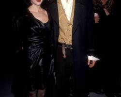 WESTWOOD,CA - DECEMBER 6:   Actress Winona Ryder and actor Johnny Depp attend the "Edward Scissorhands" Westwood Premiere on December 6, 1990 at Avco Center Cinemas in Westwood, California. (photo by Ron Galella, Ltd./Ron Galella Collection via Getty Images)