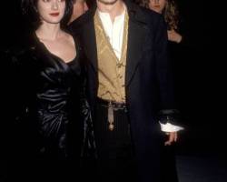 WESTWOOD,CA - DECEMBER 6:   Actress Winona Ryder and actor Johnny Depp attend the "Edward Scissorhands" Westwood Premiere on December 6, 1990 at Avco Center Cinemas in Westwood, California. (photo by Ron Galella, Ltd./Ron Galella Collection via Getty Images)