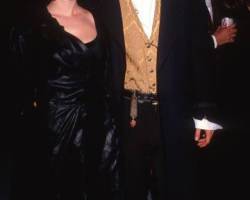 American couple, actors Winona Ryder and Johnny Depp, attend the premiere of 'Edward Scissorhands' at the Avco Westwood Theater, Westwood, California, December 6, 1990. (Photo by Ron Galella, Ltd./Ron Galella Collection via Getty Images)