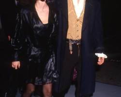 American couple, actors Winona Ryder and Johnny Depp, attend the premiere of 'Edward Scissorhands' at the Avco Westwood Theater, Westwood, California, December 6, 1990. (Photo by Ron Galella, Ltd./Ron Galella Collection via Getty Images)