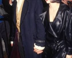 American couple, actors Johnny Depp and Winona Ryder, attend the premiere of 'Edward Scissorhands' at the Avco Westwood Theater, Westwood, California, December 6, 1990. (Photo by Ron Galella, Ltd./Ron Galella Collection via Getty Images)