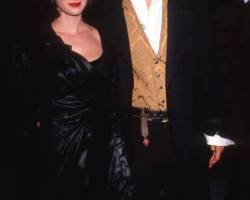 American couple, actors Winona Ryder and Johnny Depp, attend the premiere of 'Edward Scissorhands' at the Avco Westwood Theater, Westwood, California, December 6, 1990. (Photo by Ron Galella, Ltd./Ron Galella Collection via Getty Images)