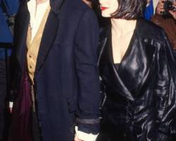 American couple, actors Johnny Depp and Winona Ryder, attend the premiere of 'Edward Scissorhands' at the Avco Westwood Theater, Westwood, California, December 6, 1990. (Photo by Ron Galella, Ltd./Ron Galella Collection via Getty Images)