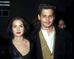 Winona Ryder & Johnny Depp in Los Angeles, California (Photo by Barry King/WireImage)