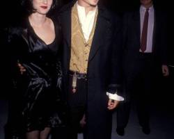 WESTWOOD,CA - DECEMBER 6:   Actress Winona Ryder and actor Johnny Depp attend the "Edward Scissorhands" Westwood Premiere on December 6, 1990 at Avco Center Cinemas in Westwood, California. (photo by Ron Galella, Ltd./Ron Galella Collection via Getty Images)