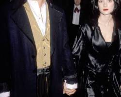 Johnny Depp and Winona Ryder during "Edward Scissorhands" Premiere in Los Angeles, California, United States. (Photo by Jim Smeal/Ron Galella Collection via Getty Images)