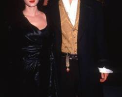 American couple, actors Winona Ryder and Johnny Depp, attend the premiere of 'Edward Scissorhands' at the Avco Westwood Theater, Westwood, California, December 6, 1990. (Photo by Ron Galella, Ltd./Ron Galella Collection via Getty Images)