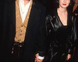 American couple, actors Johnny Depp and Winona Ryder, attend the premiere of 'Edward Scissorhands' at the Avco Westwood Theater, Westwood, California, December 6, 1990. (Photo by Ron Galella, Ltd./Ron Galella Collection via Getty Images)