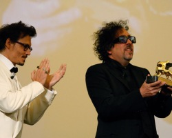 attends the Tim Burton Golden Lion For Lifetime Achievement Award in Venice during Day 8 of the 64th Venice Film Festival on September 5, 2007 in Venice, Italy.